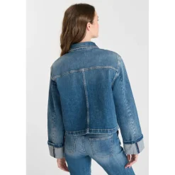 Veste ALESKA bleu en coton Rose
