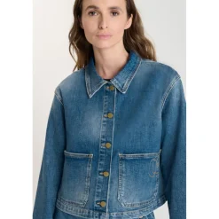 Veste ALESKA bleu en coton Rose