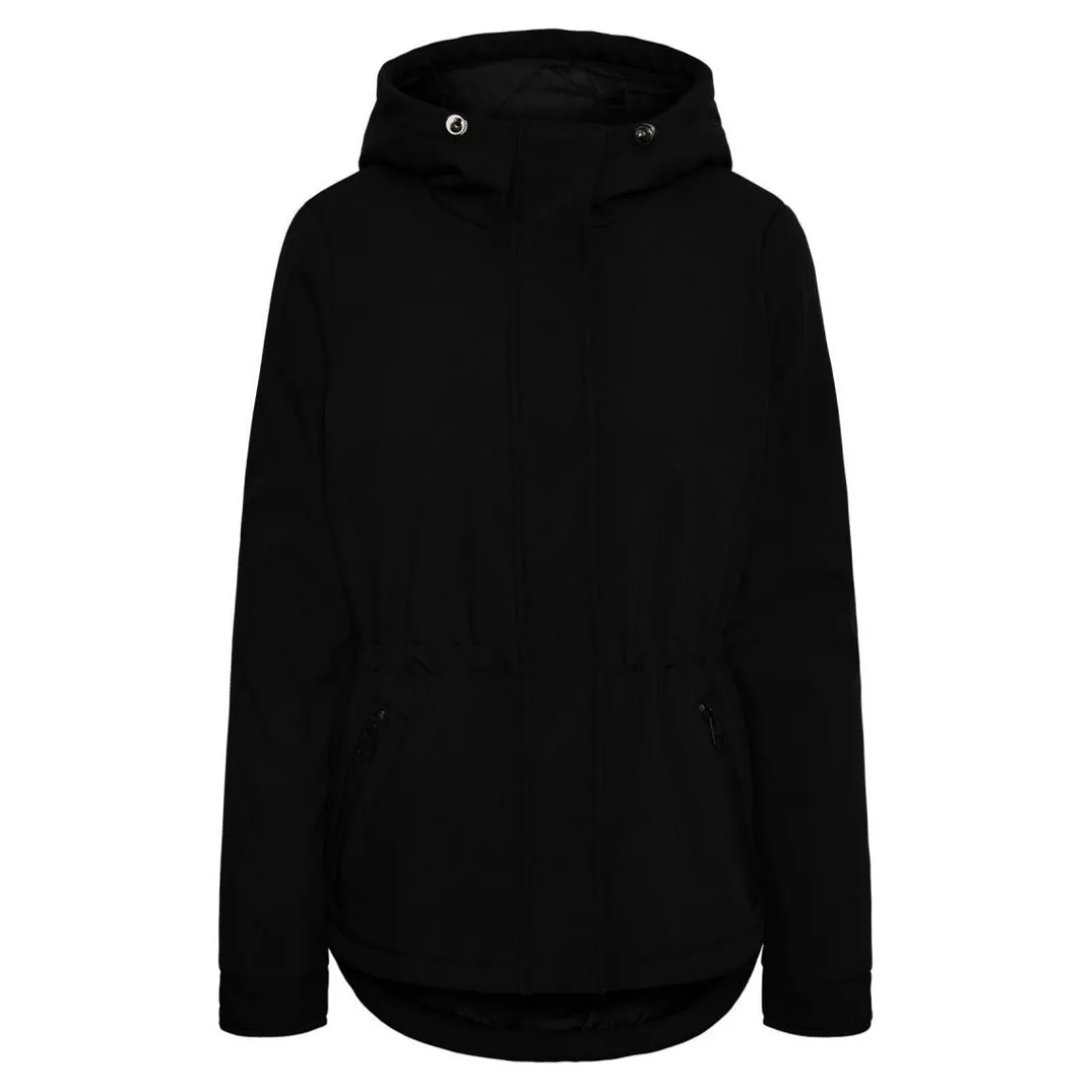 Veste Capuche Manches longues Court noir Mila