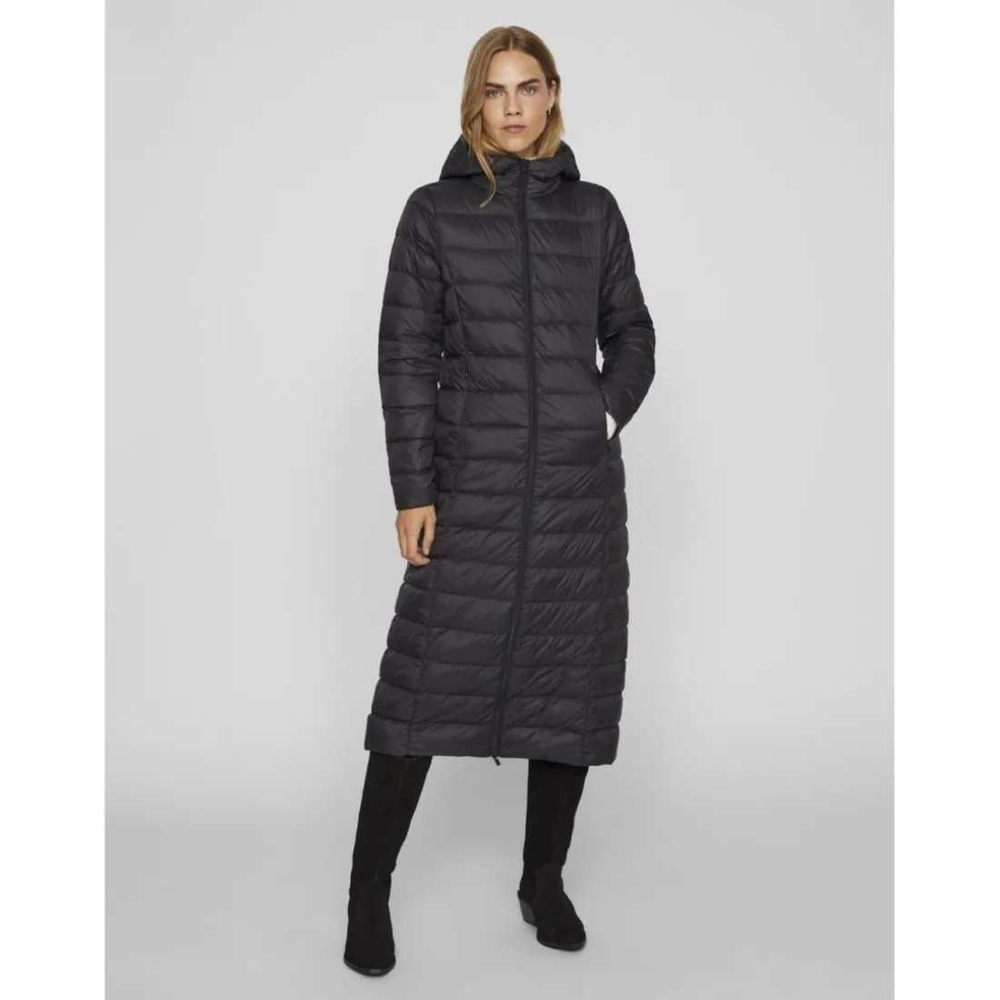 Veste capuche noir Ines