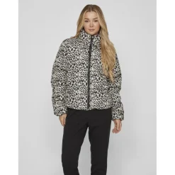 Veste col montant haut gris clair