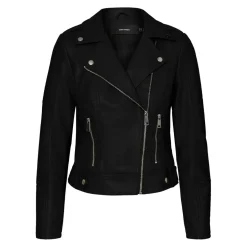 Veste Col motard Manches longues noir Hope