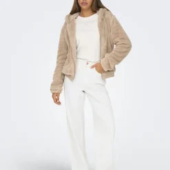 Veste court à fourrure Newanna - Beige Lila