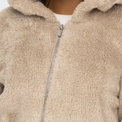 Veste court à fourrure Newanna - Beige Lila