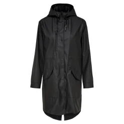 Veste de pluie Imperméable à l'eau Long noir