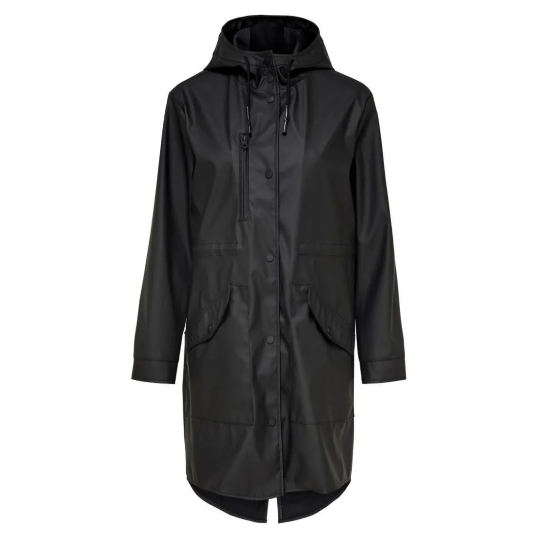 Veste de pluie Imperméable à l'eau Long noir