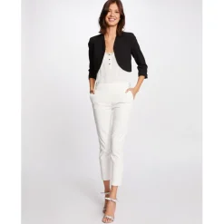 Veste droite manches 3/4 noir