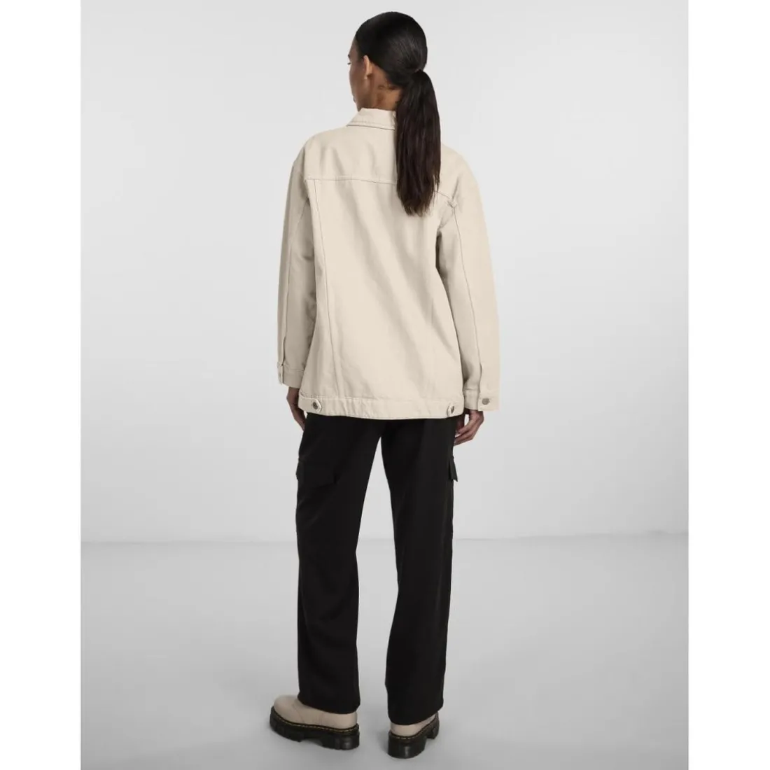 Veste en jean blanc Tia