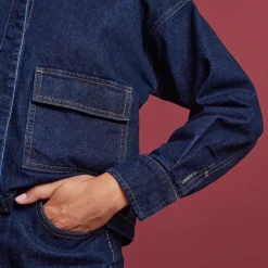 Veste en jean brut