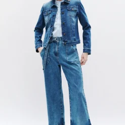 Veste en jean femme bleu
