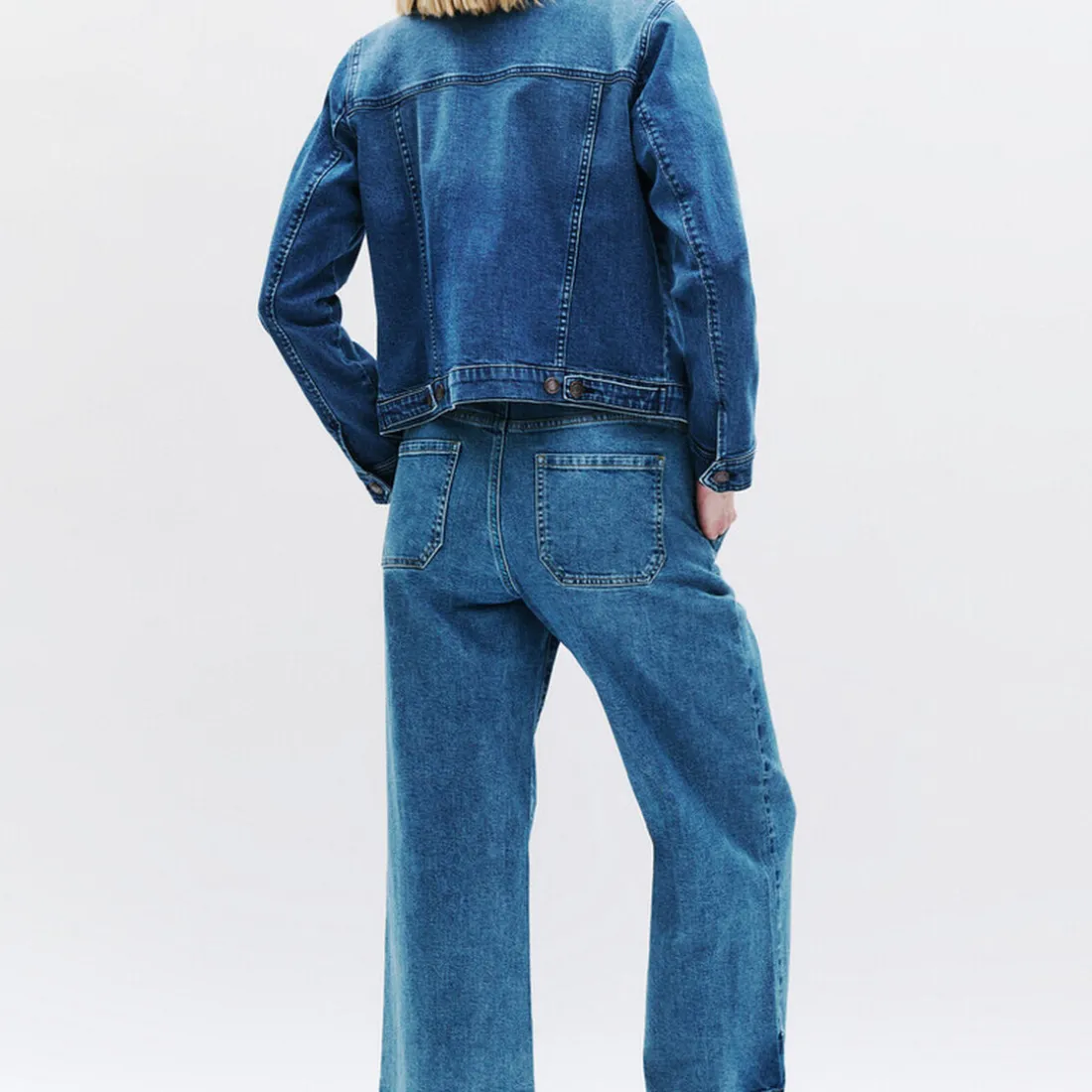 Veste en jean femme bleu