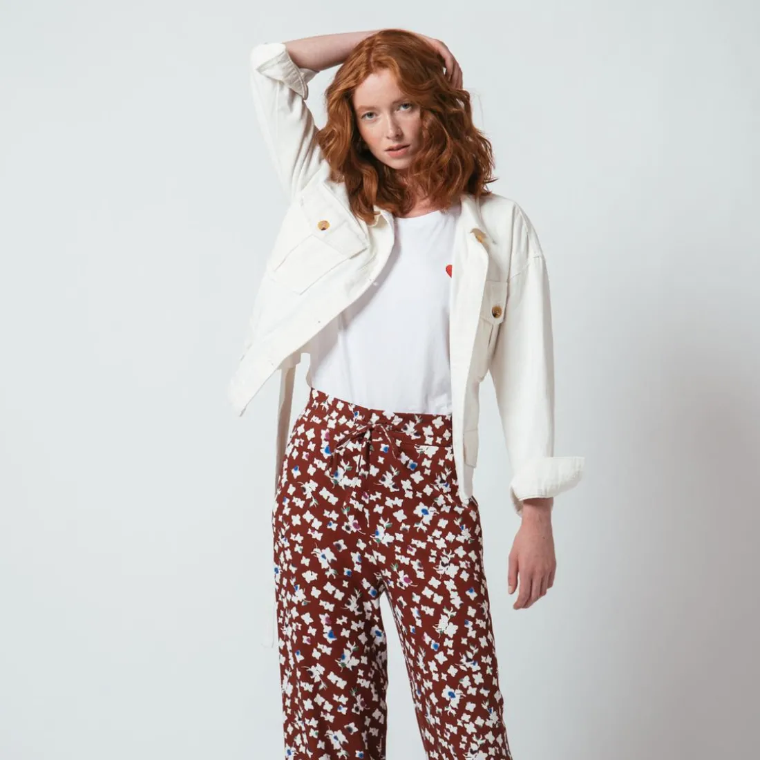 Veste en jean Marine