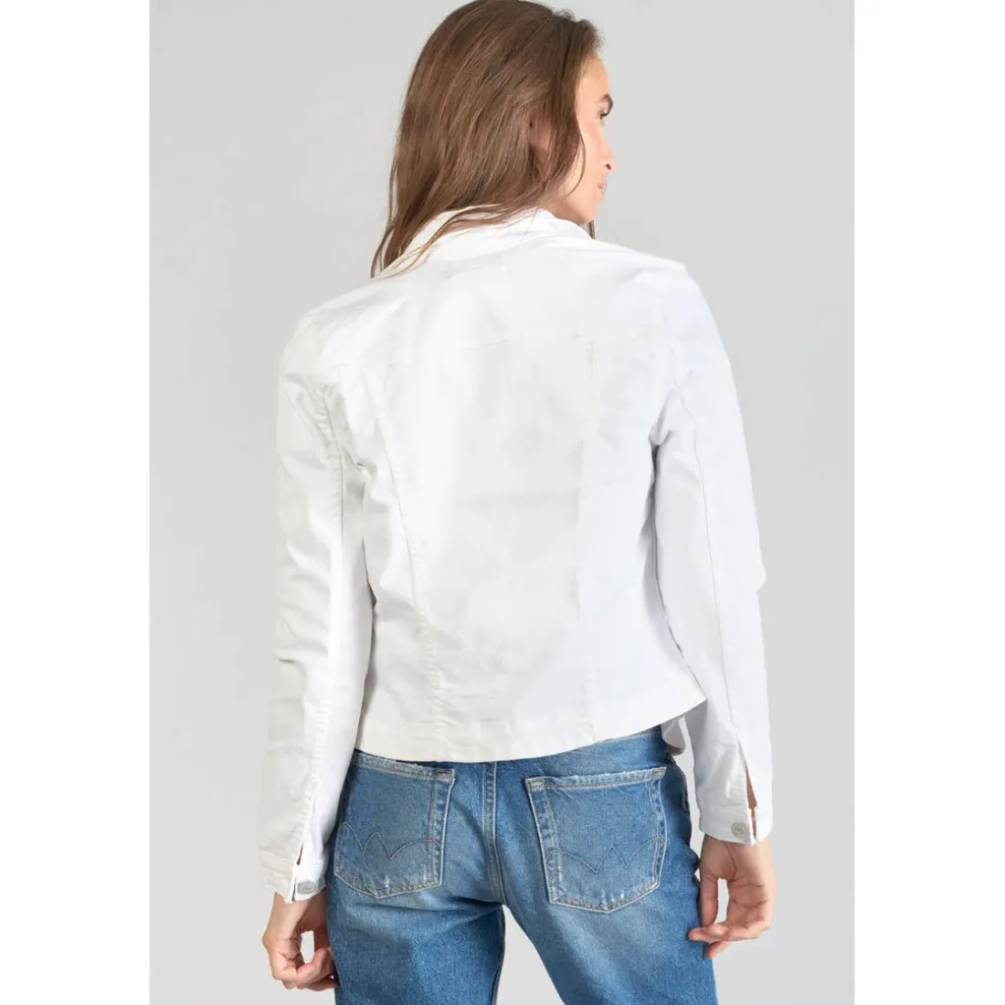 Veste en jeans Lilly blanche