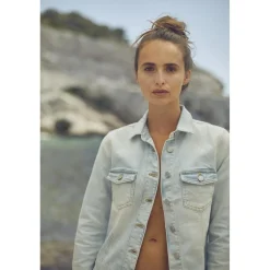 Veste en jeans Lilly bleu très clair