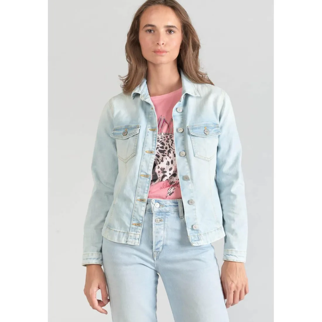 Veste en jeans Lilly bleu très clair