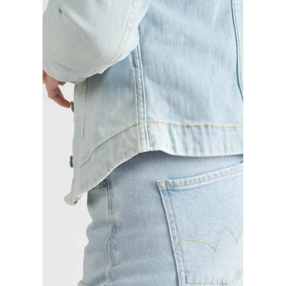 Veste en jeans Lilly bleu très clair