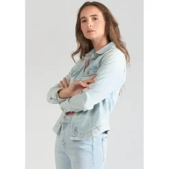 Veste en jeans Lilly bleu très clair