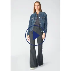 Veste en jeans Lilly bleu foncé