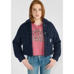Veste fille en laine YOSEPHGI noir Dee