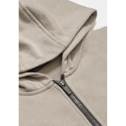 Veste garçon, zippée en coton Hodybo gris beige blanc