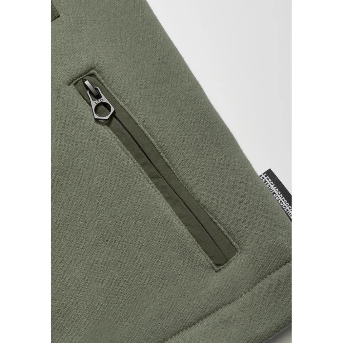 Veste garçon, zippée Moltobo kaki vert en coton pour garçon