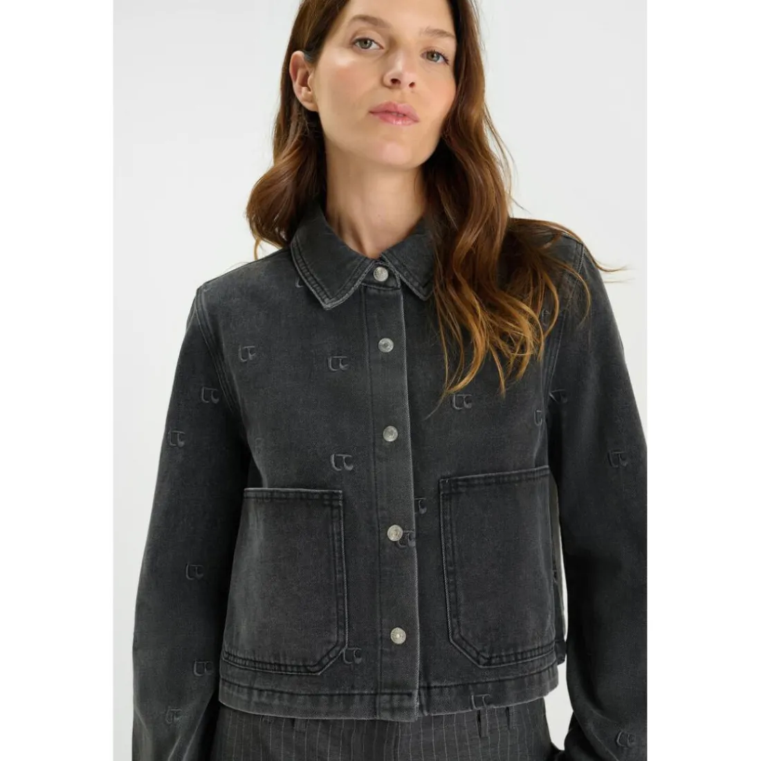 Veste gris Gigi en coton