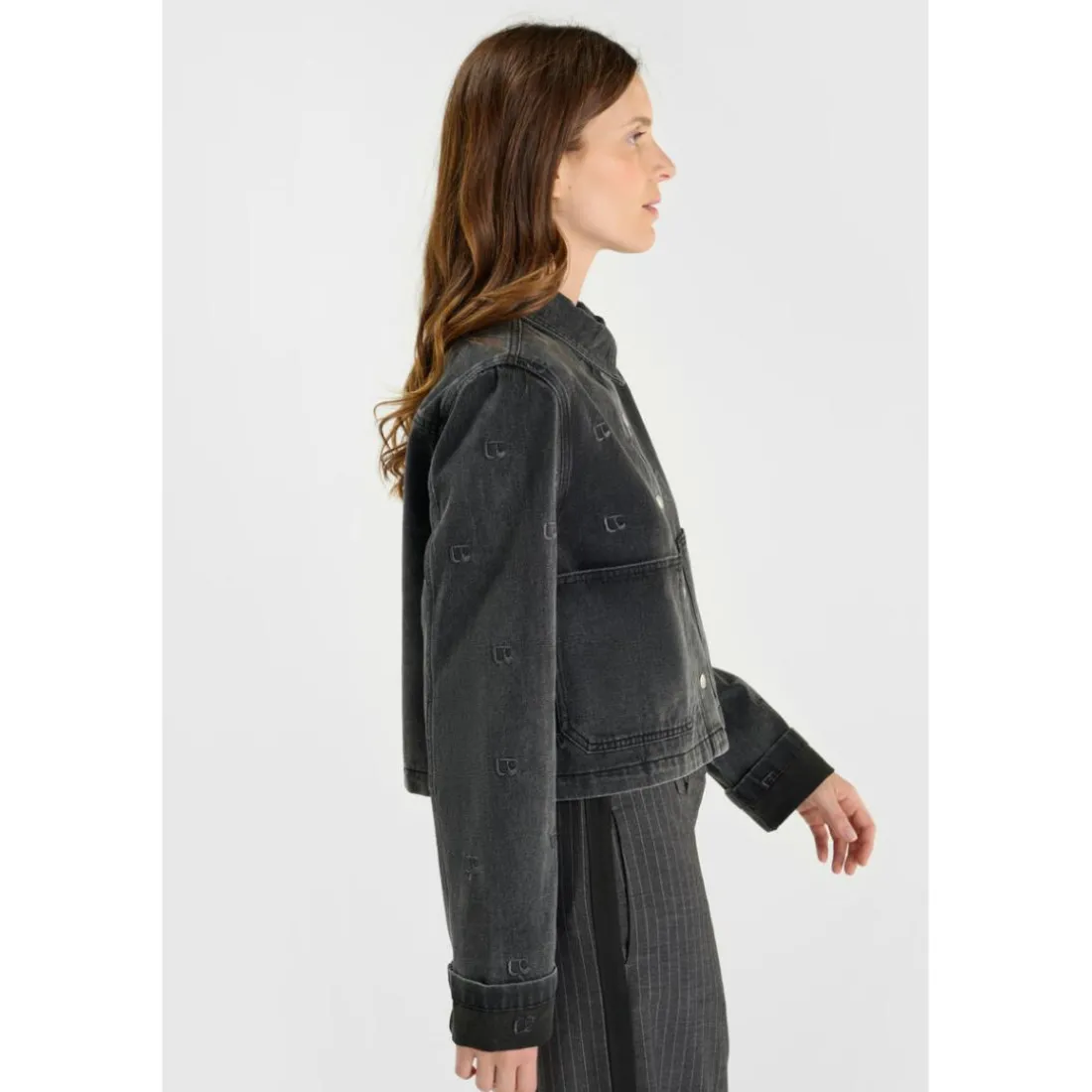 Veste gris Gigi en coton
