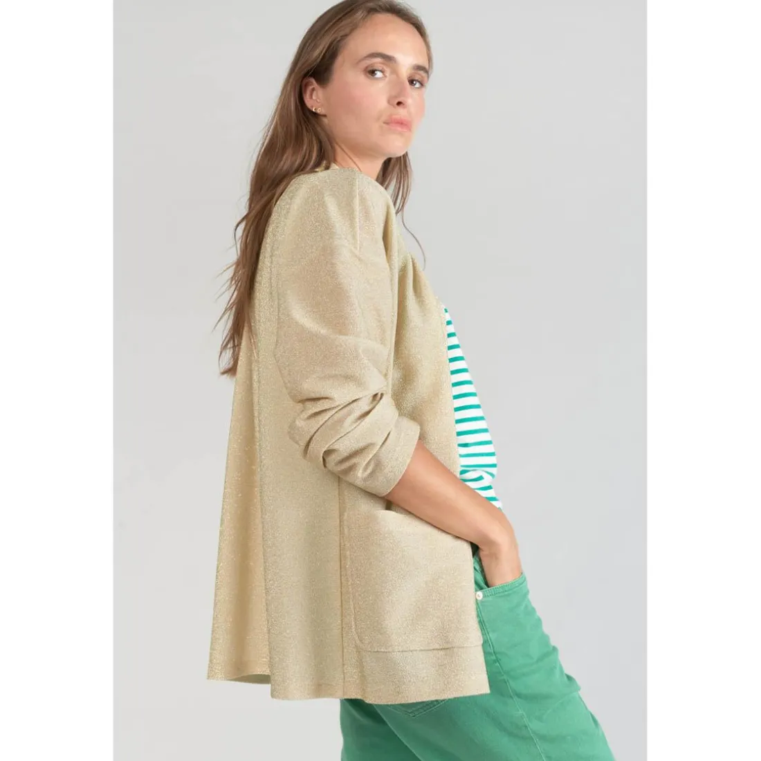 Veste kimono Sobrado doré jaune