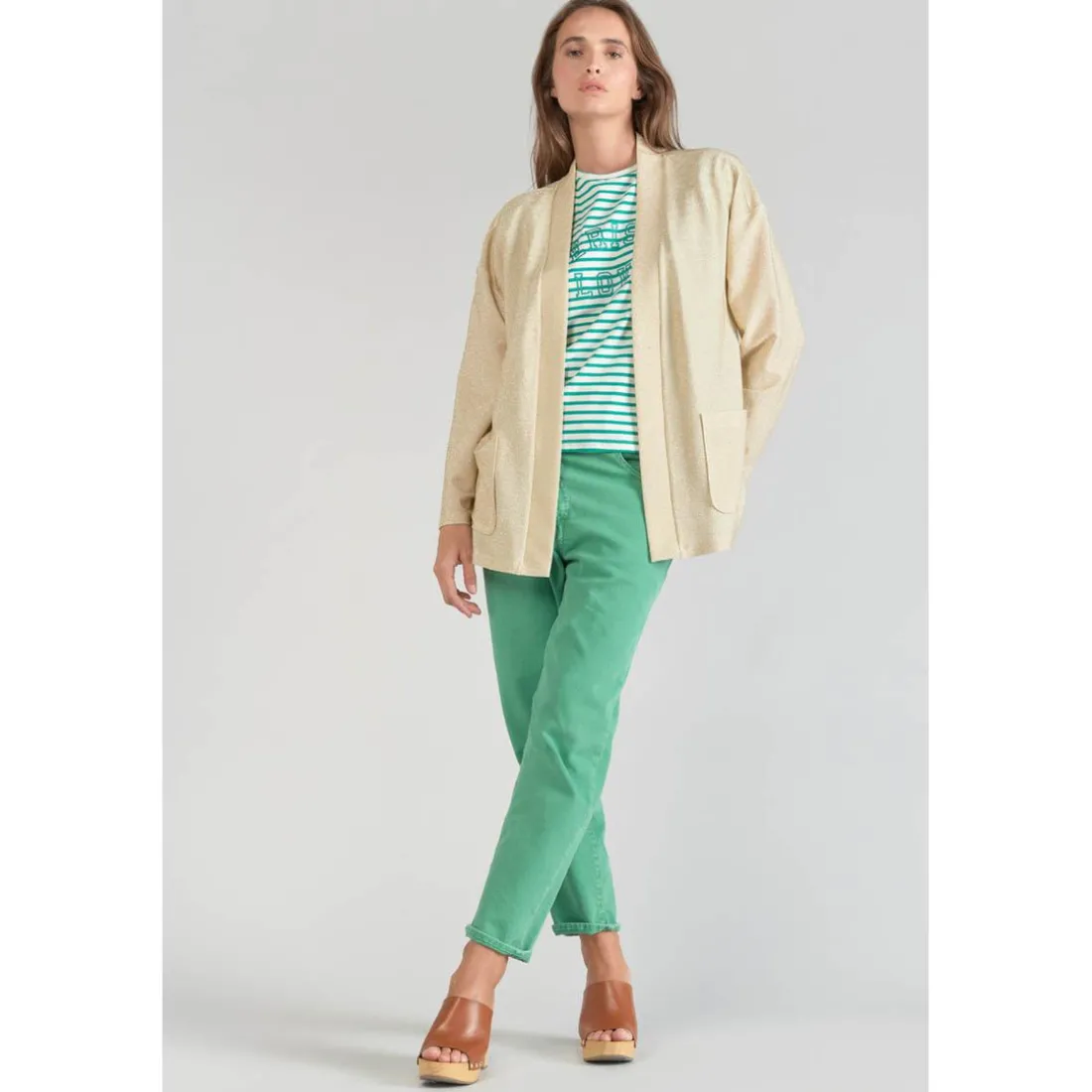 Veste kimono Sobrado doré jaune