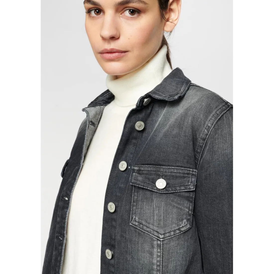 Veste Lilly en jeans noir