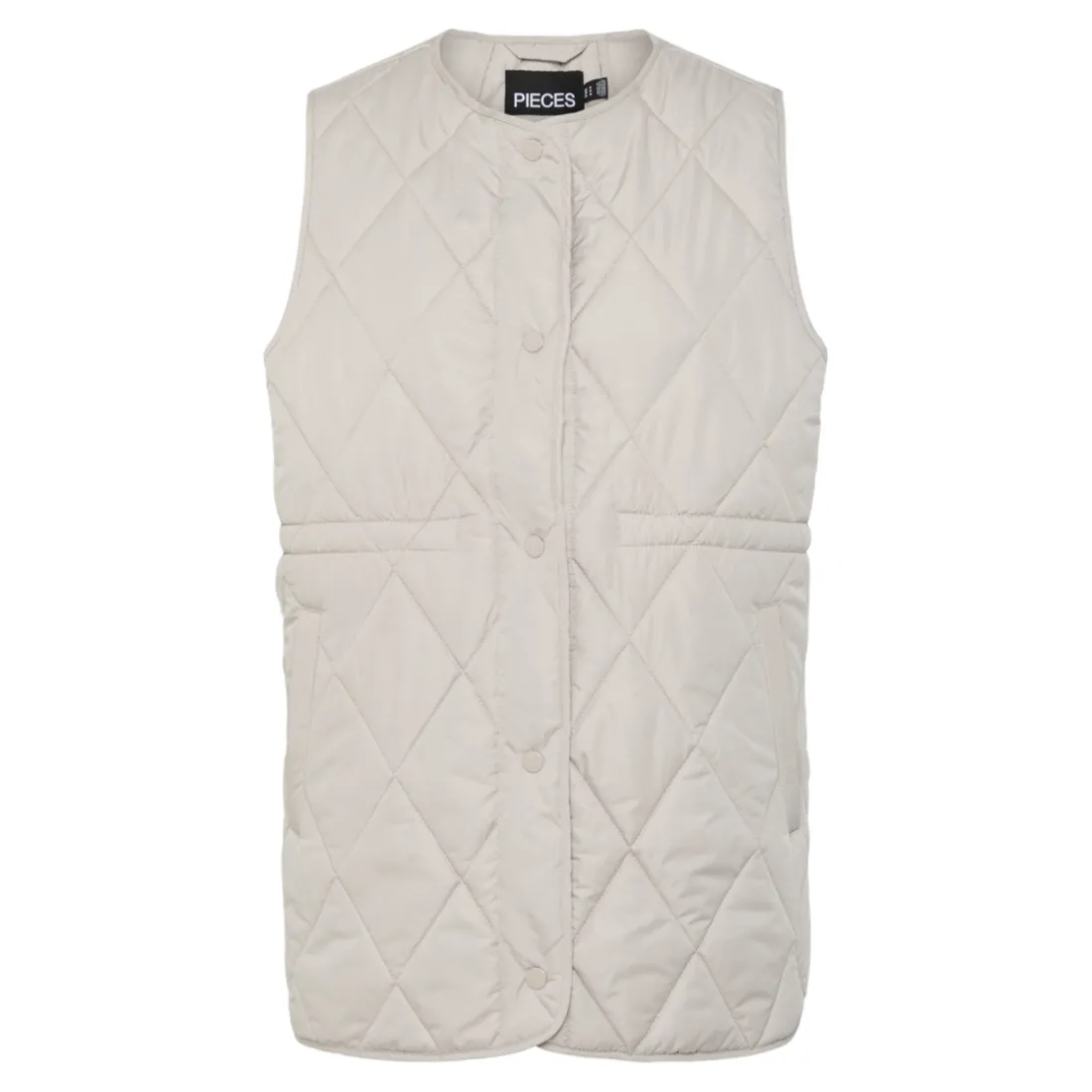 Veste manches courtes matelassée Stella gris Lucie