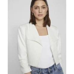 Veste manches longues sans bouton blanc Ruby