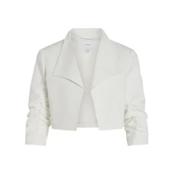 Veste manches longues sans bouton blanc Ruby