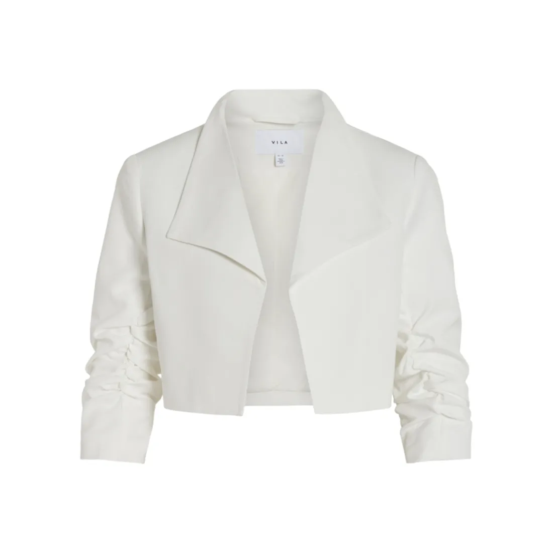 Veste manches longues sans bouton blanc Ruby