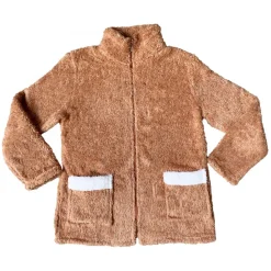 veste manches longues unie camel