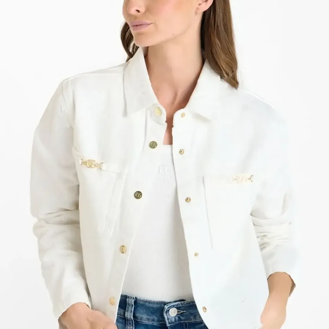 Veste MANUELA blanc Lou en coton