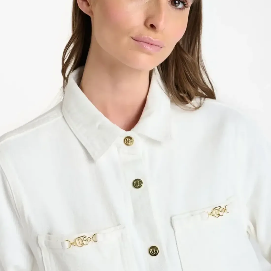 Veste MANUELA blanc Lou en coton