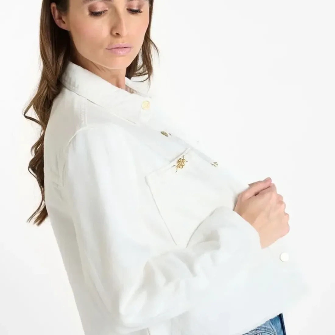 Veste MANUELA blanc Lou en coton