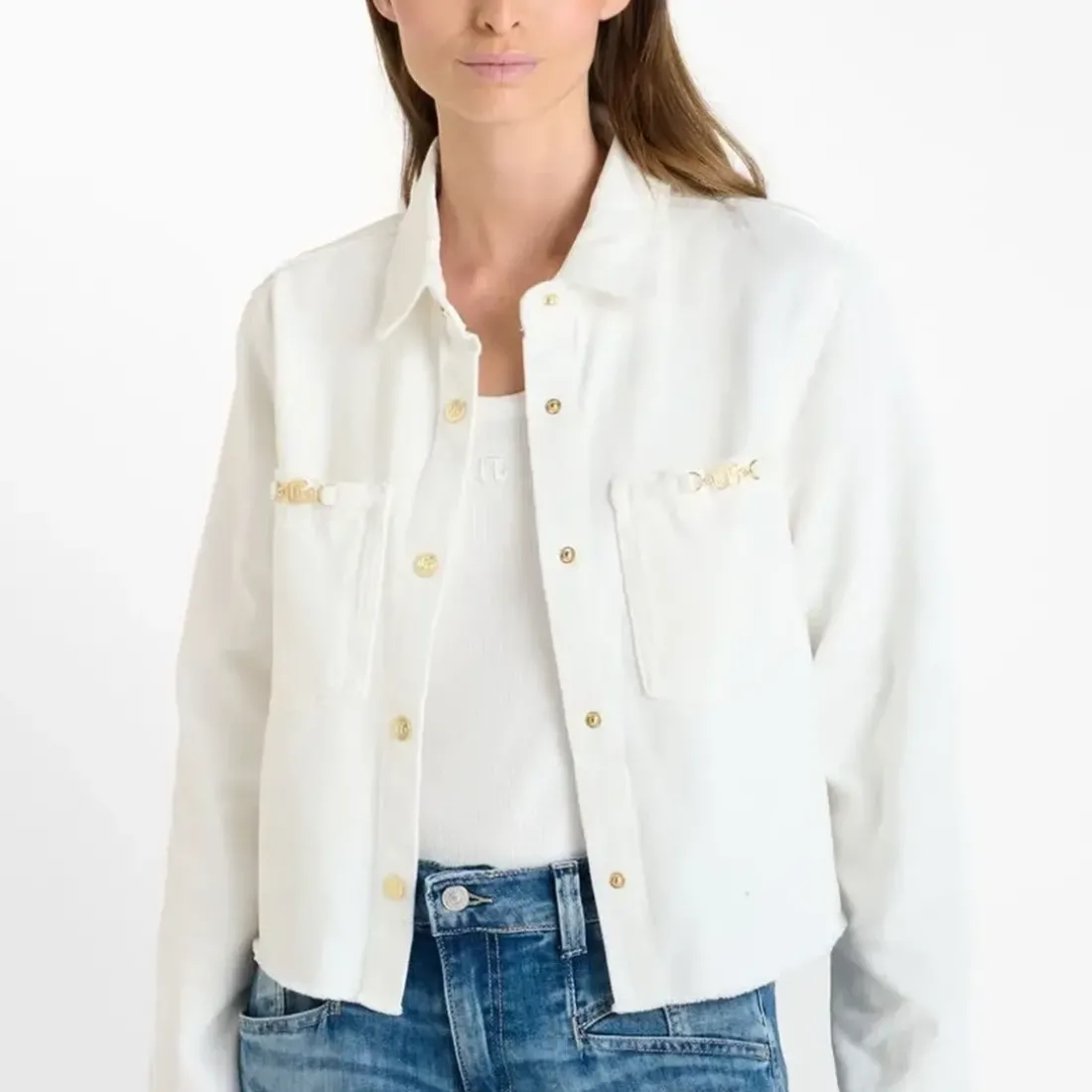 Veste MANUELA blanc Lou en coton