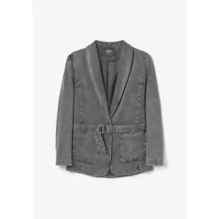 Veste PAOUBI noir en tencel