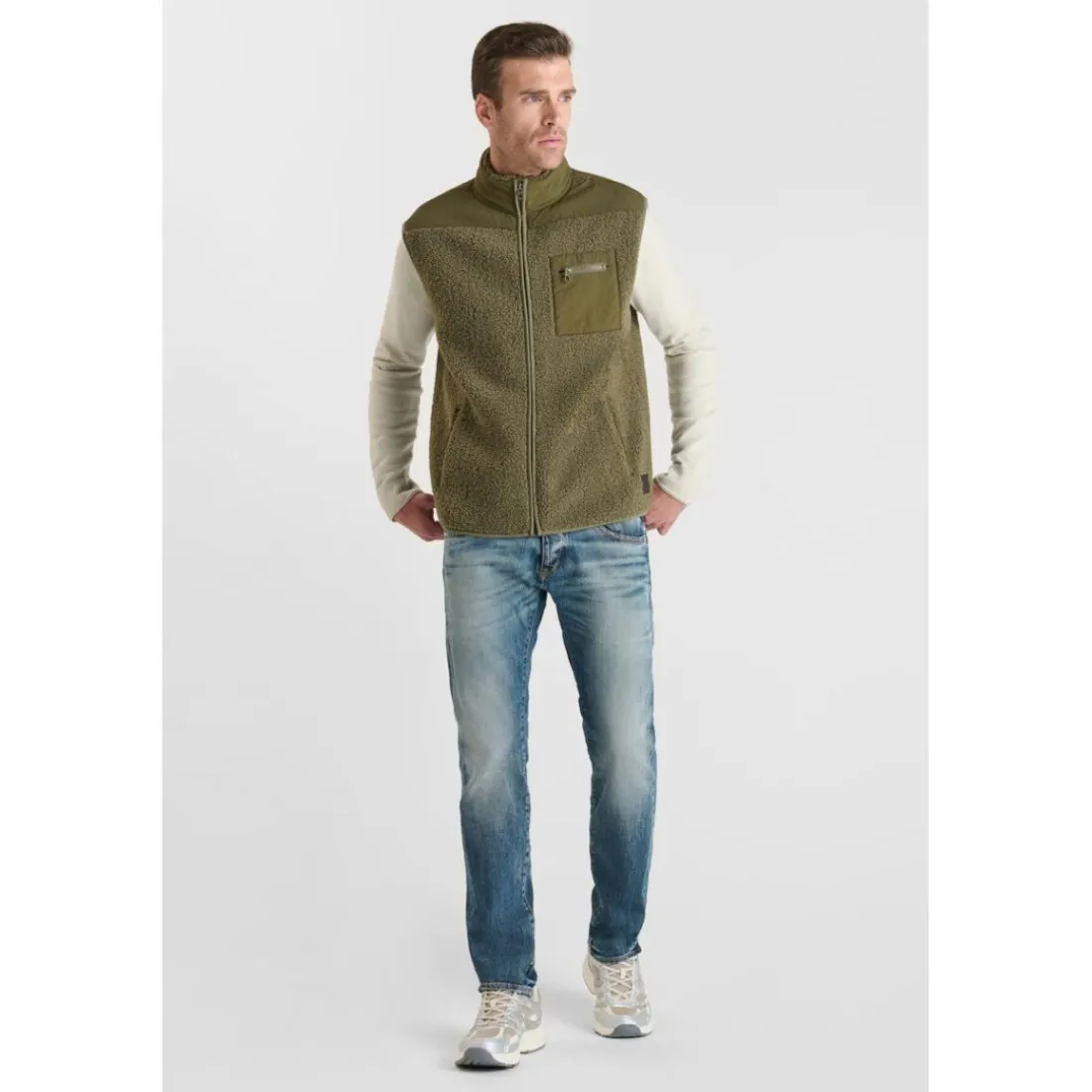 Veste sans manches ELSO kaki Lou