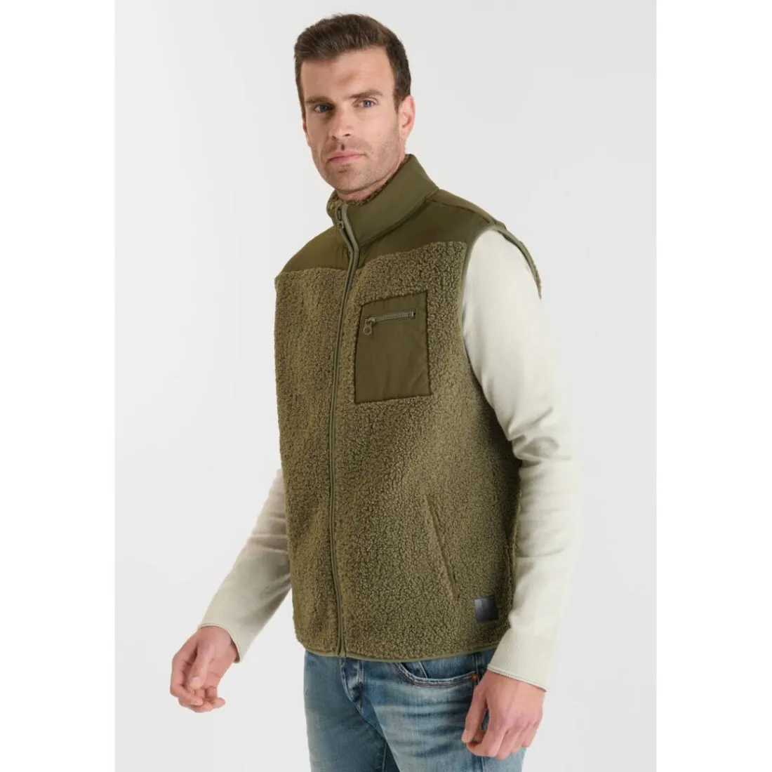 Veste sans manches ELSO kaki Lou