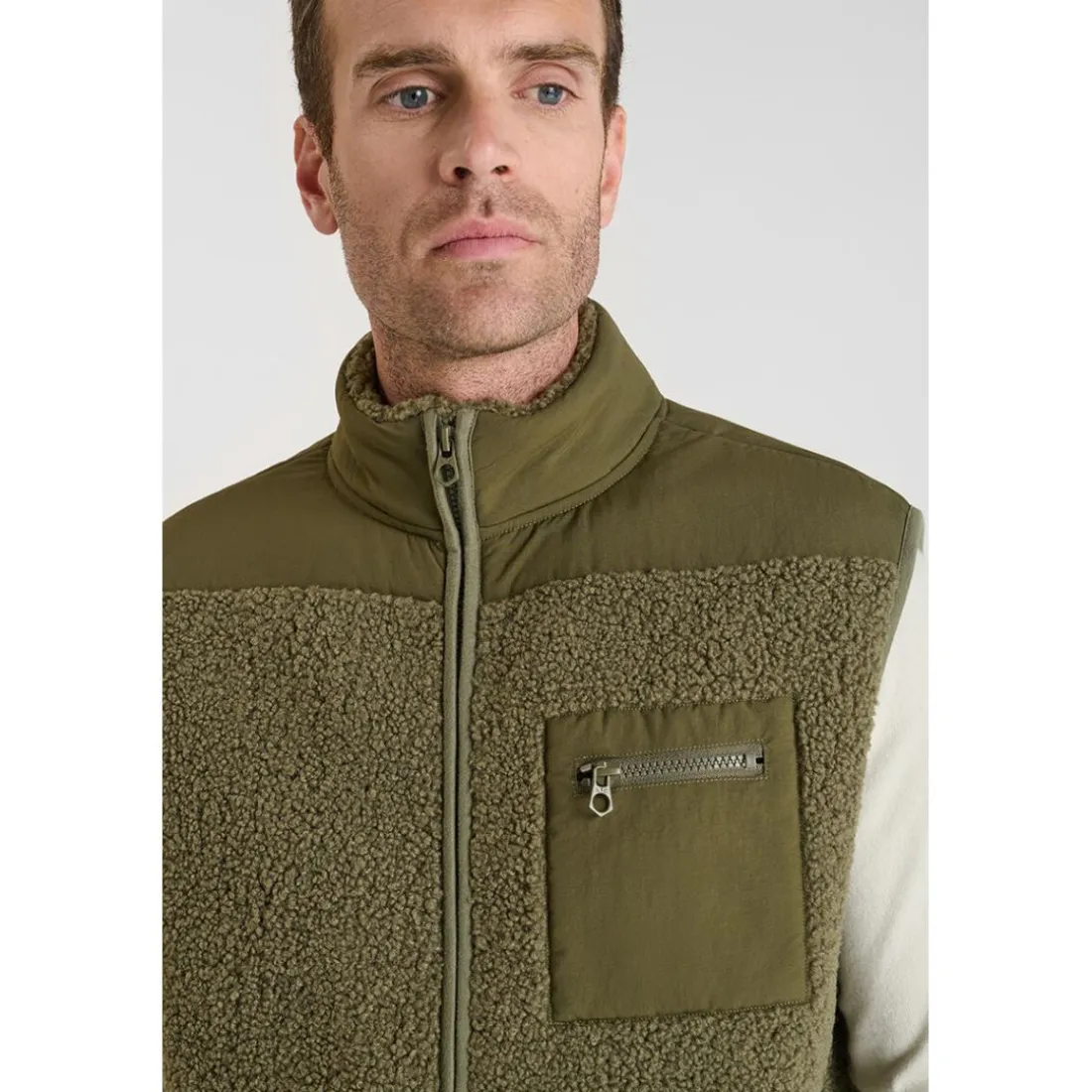 Veste sans manches ELSO kaki Lou