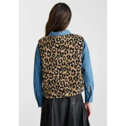 Veste sans manches marron Willa