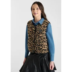 Veste sans manches marron Willa