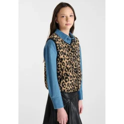 Veste sans manches marron Willa