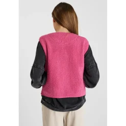 Veste sans manches rose Noémie Elle