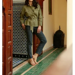 Veste VALORY kaki en coton