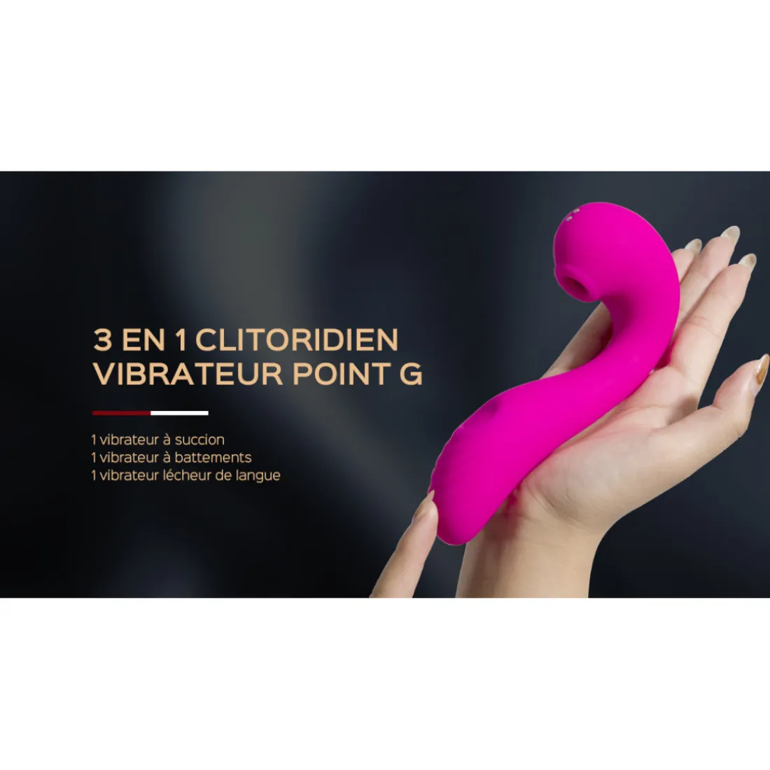 Vibromasseur 3 en 1