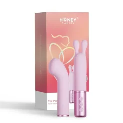Vibromasseur à tête interchangeable Rose